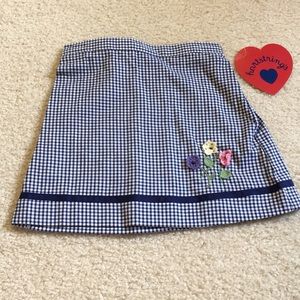 NWT Hartstrings gingham skirt